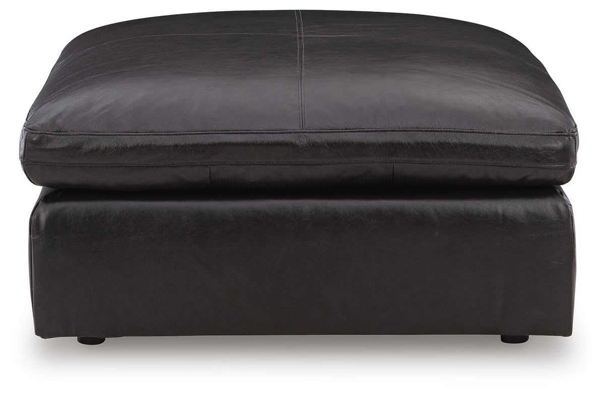 Emilia Oversized Accent Ottoman Leather