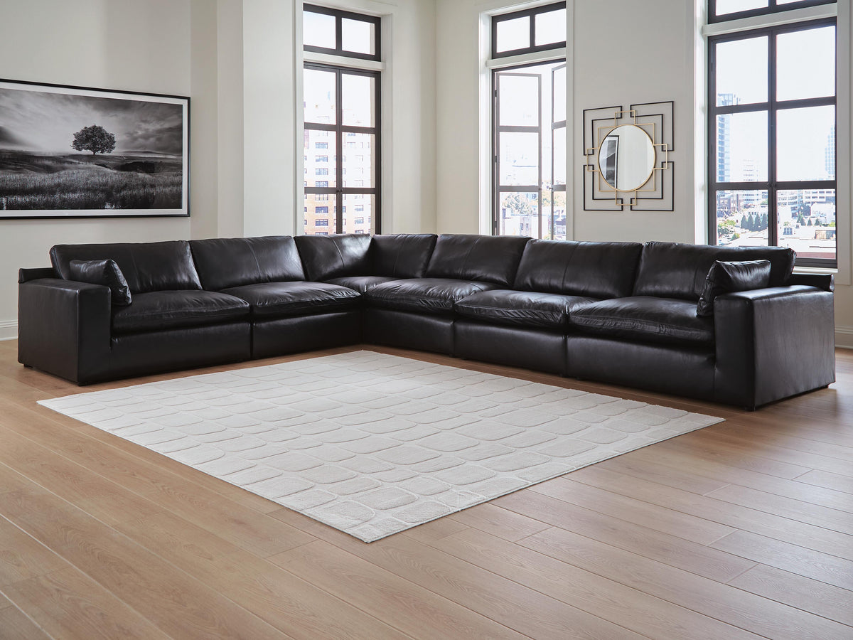 Emilia 6-Piece Sectional Leather