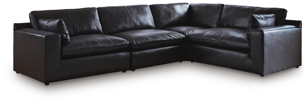 Emilia 4-Piece Sectional Leather