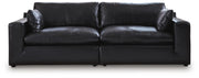 Emilia 2-Piece Sectional Loveseat Leather