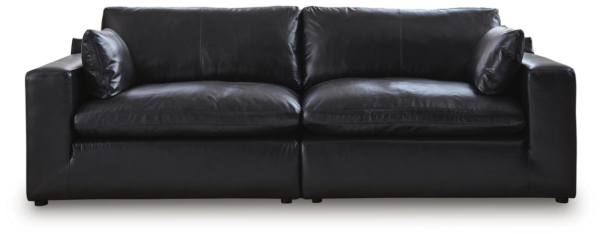 Emilia 2-Piece Sectional Loveseat Leather