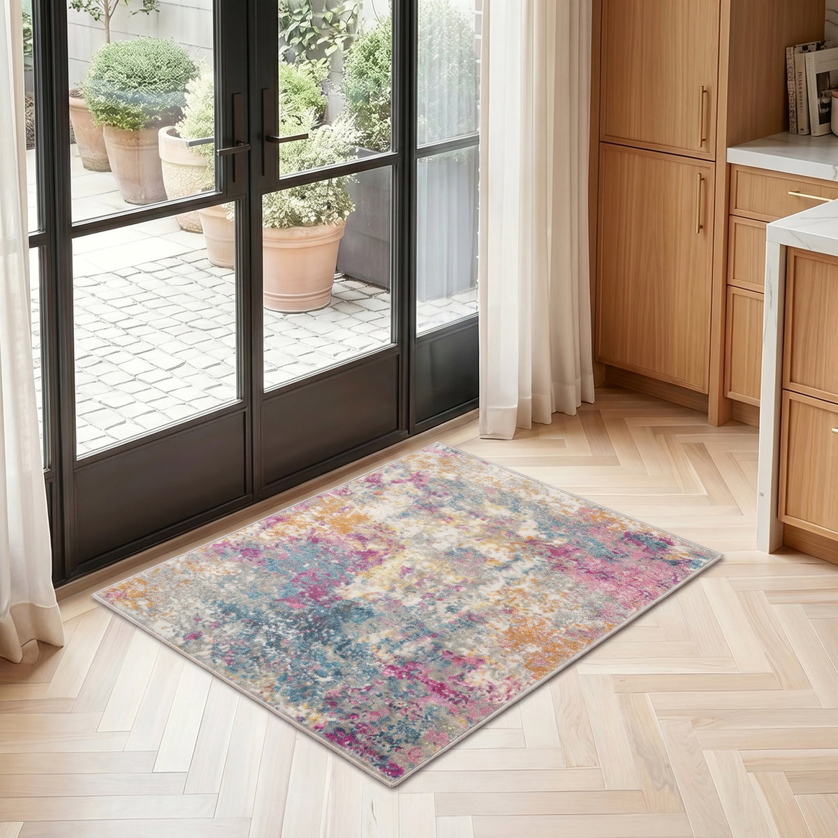 Passion PSN36 Ivory Multicolor Rug - room scene