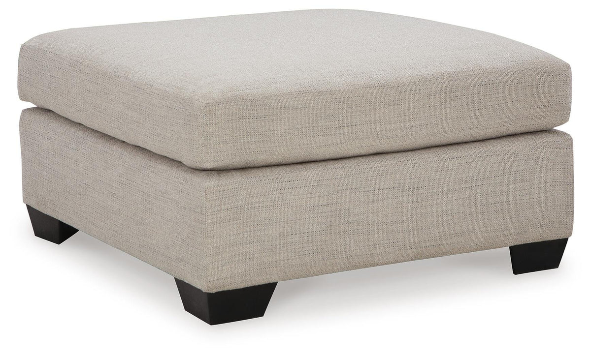 Mahoney Oversized Accent Ottoman Chenille