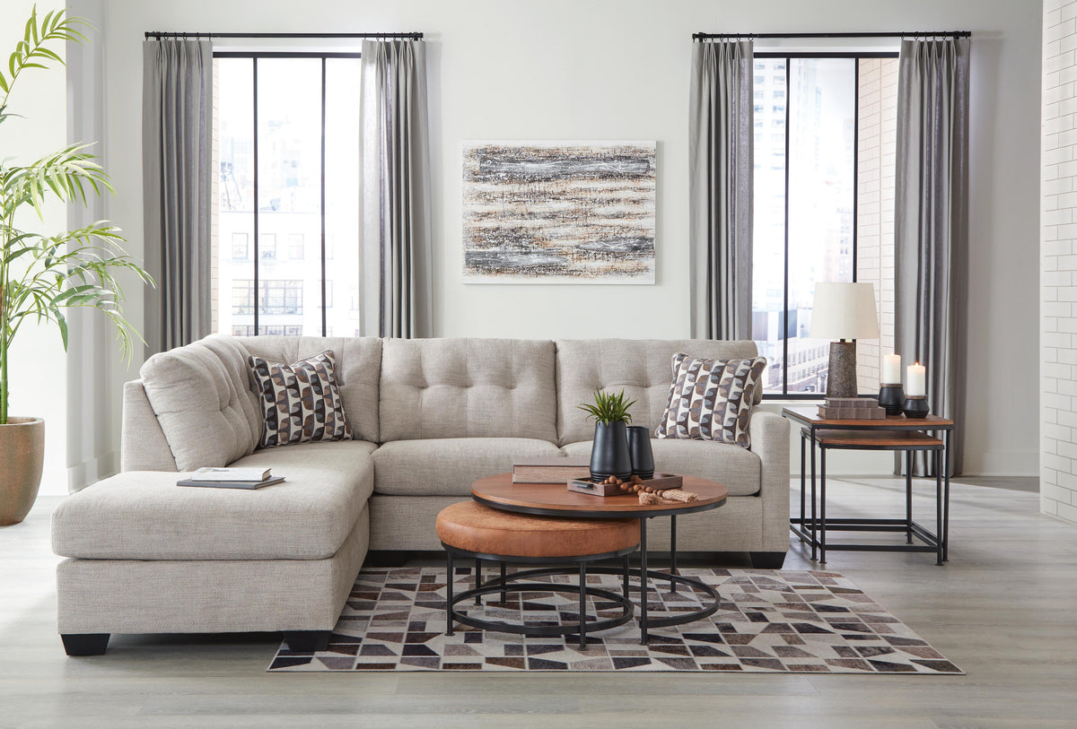 Mahoney 2-Piece Sectional with Chaise Chenille
