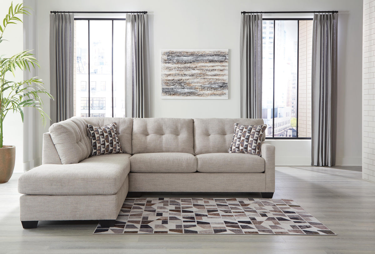 Mahoney 2-Piece Sectional with Chaise Chenille