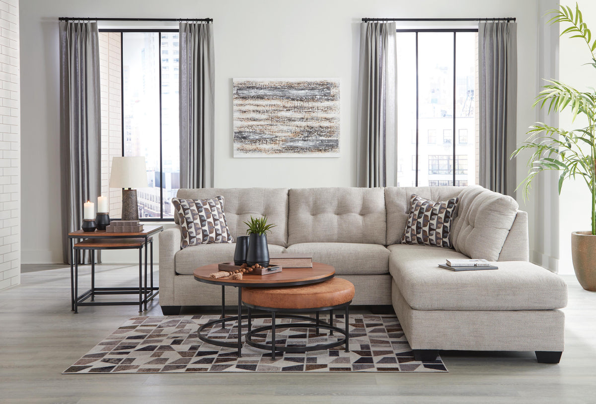 Mahoney 2-Piece Sectional with Chaise Chenille
