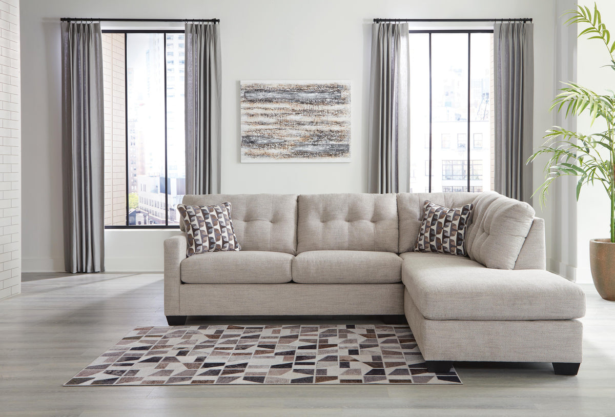 Mahoney 2-Piece Sectional with Chaise Chenille