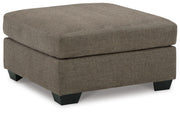 Mahoney Oversized Accent Ottoman Chenille