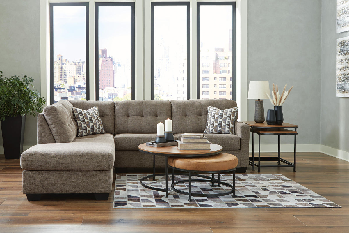 Mahoney 2-Piece Sectional with Chaise Chenille