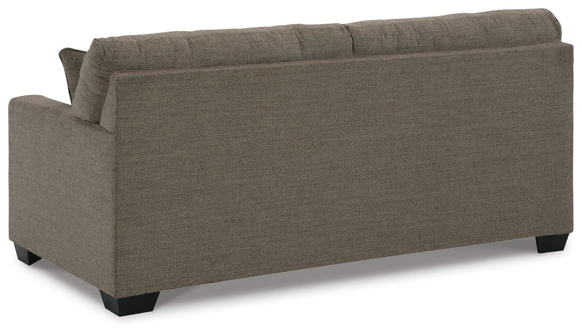 Mahoney Sofa and Chaise - Chocolate