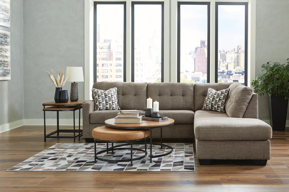 Mahoney 2-Piece Sectional with Chaise Chenille