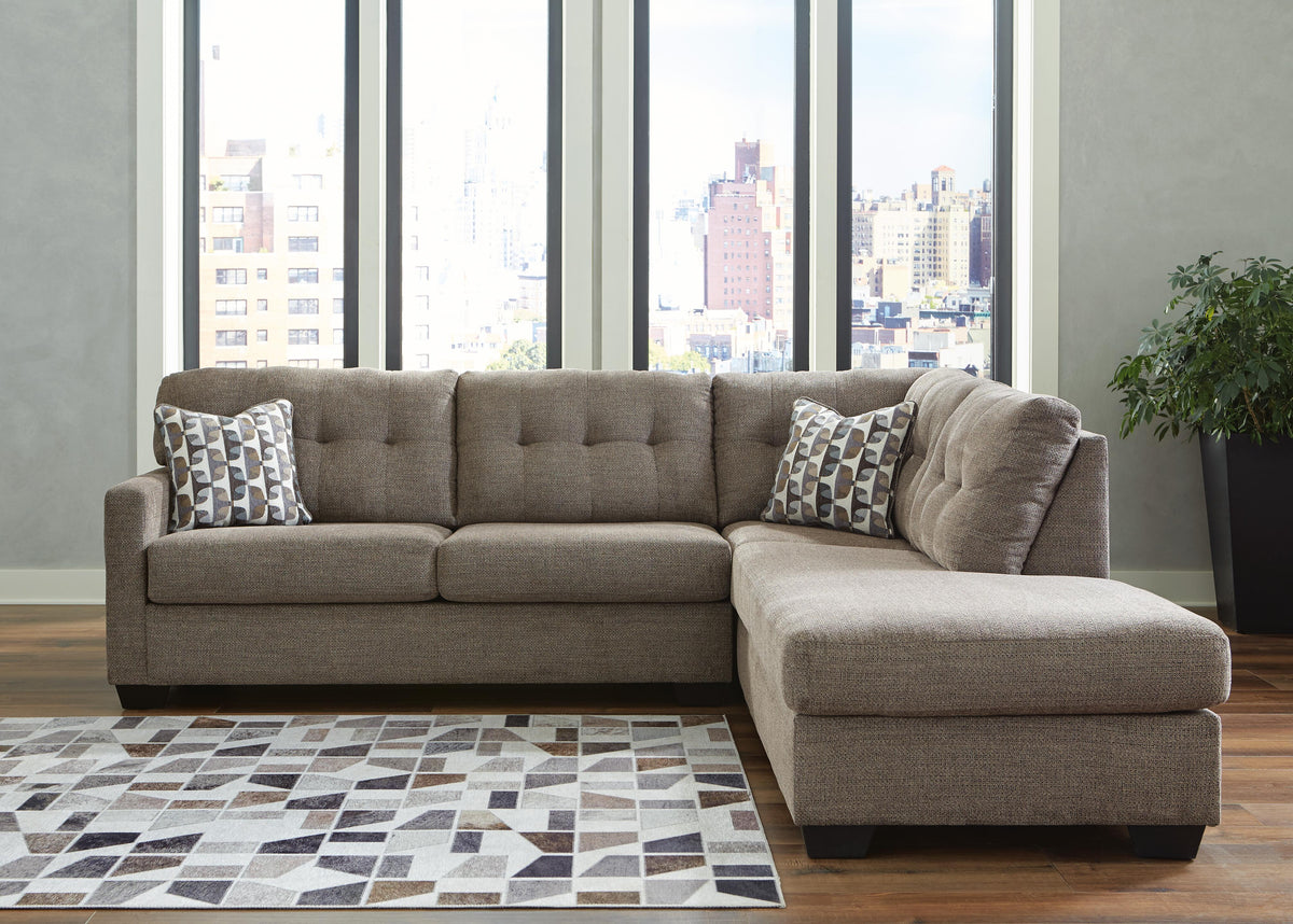 Mahoney 2-Piece Sectional with Chaise Chenille