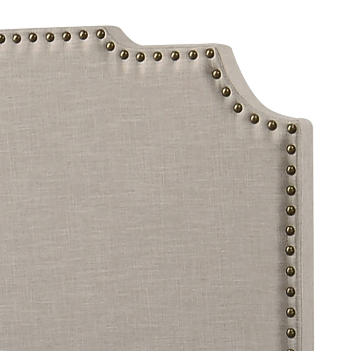Tamarac Upholstered Panel Bed Beige - Queen