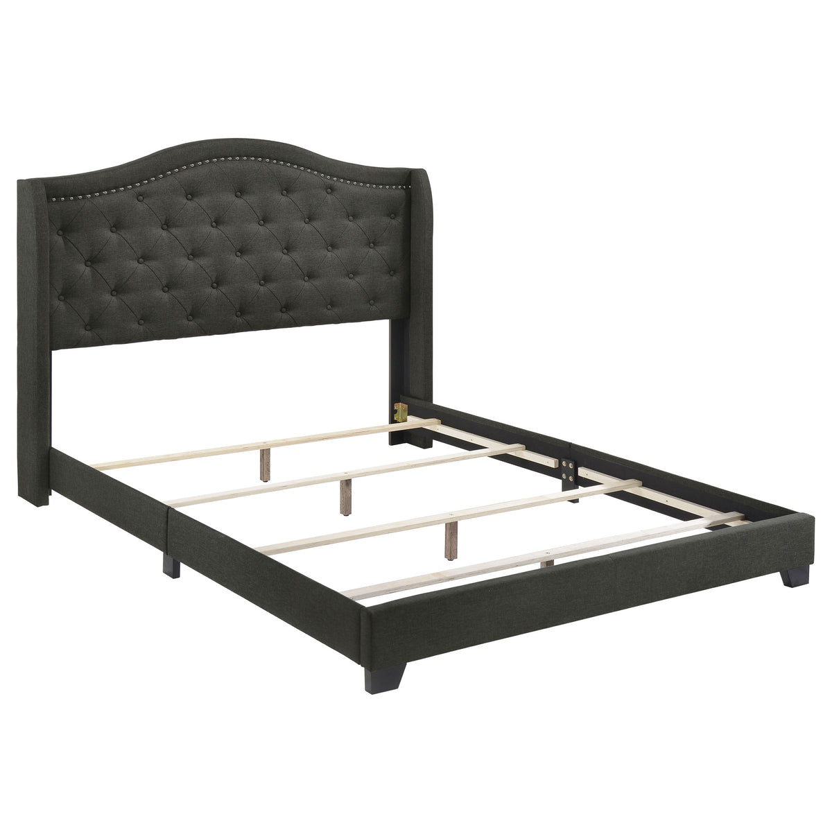 Sonoma Upholstered Wingback Bed - Full, Grey