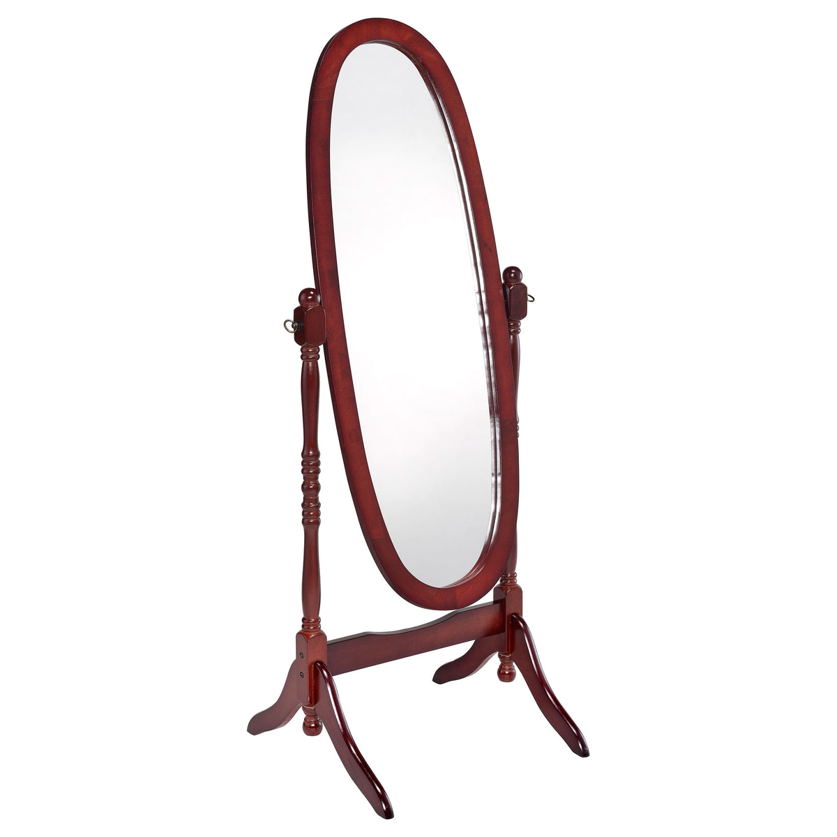 Foyet Wood Adjustable Full Length Cheval Mirror - Merlot