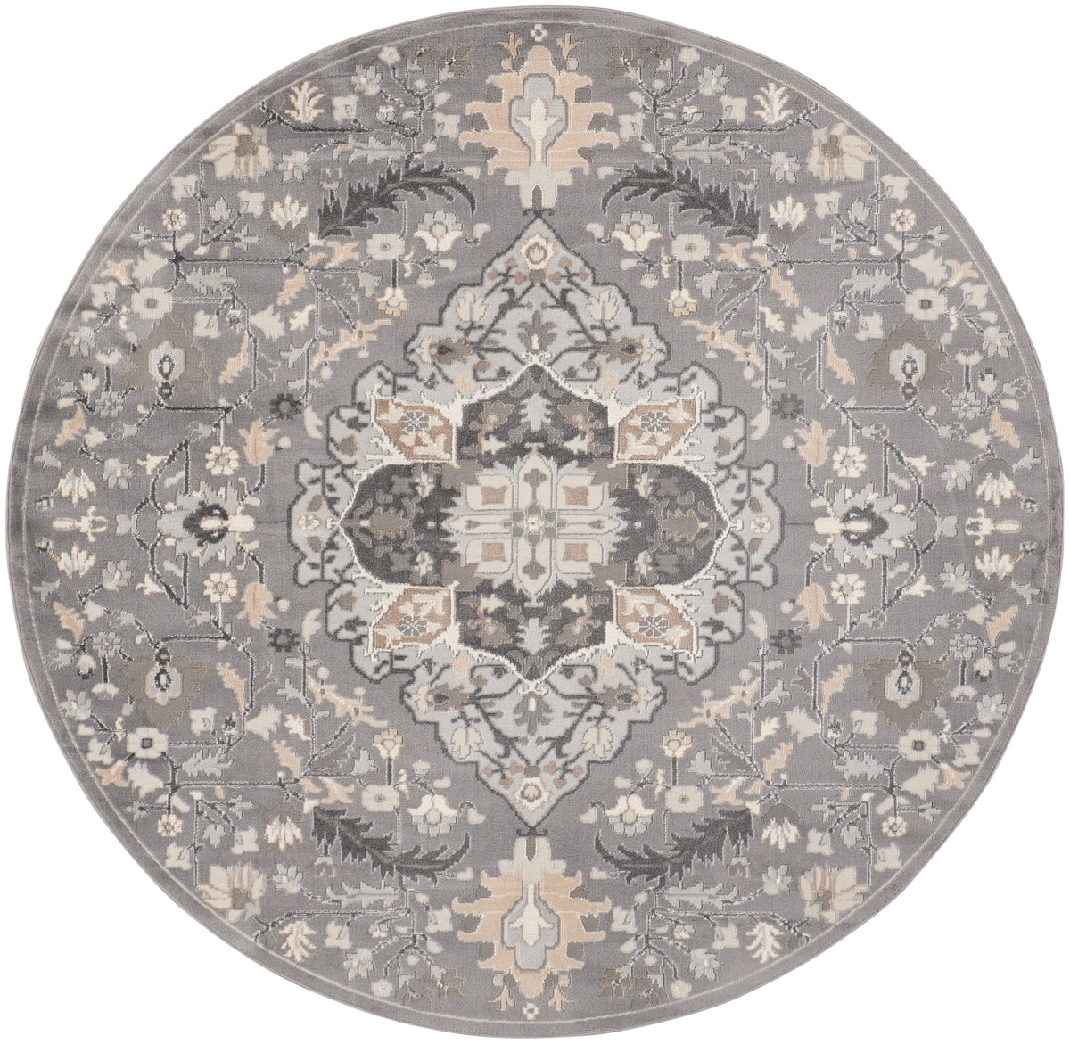 Elation ETN09 Grey Rug - Round