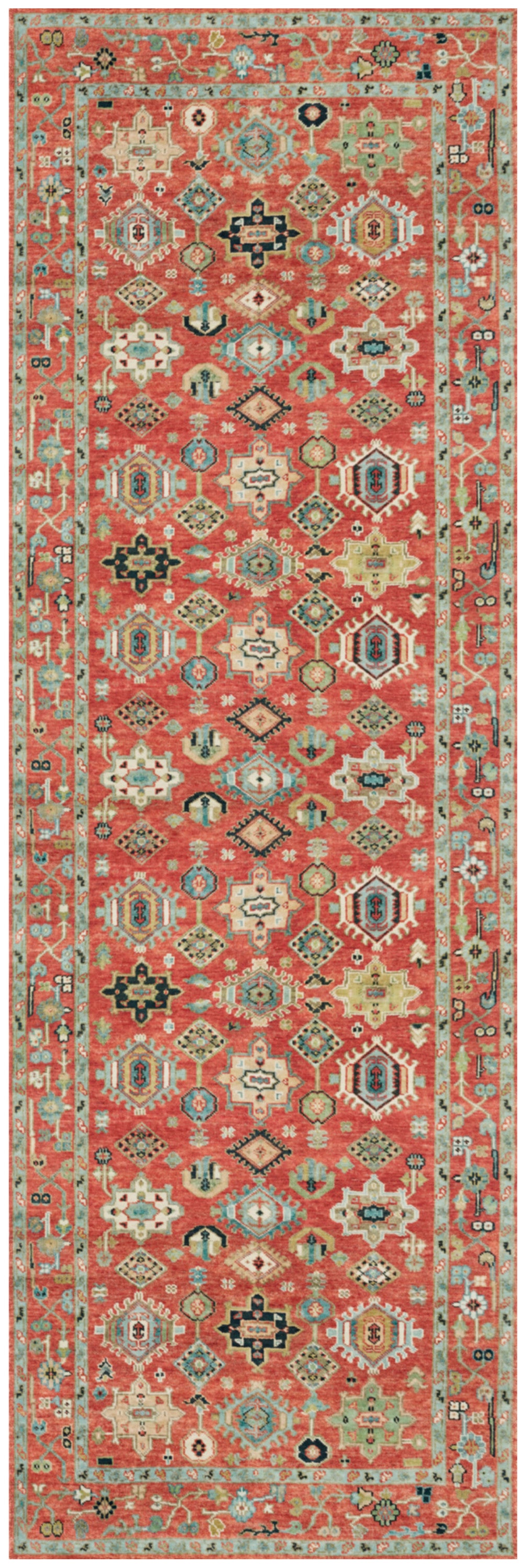 Vintage Washables VWS12 Rust Multicolor Rug - Runner
