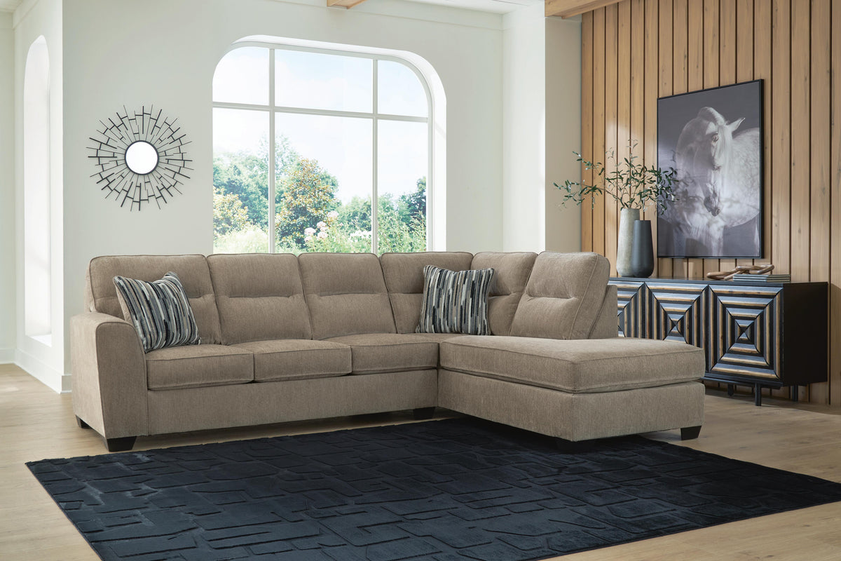 Olten 2-Piece Sectional with Chaise Chenille