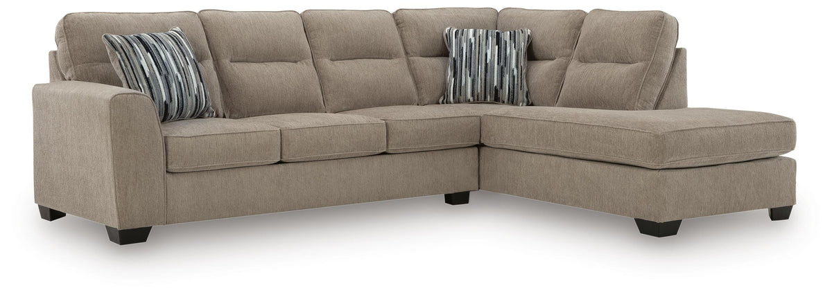 Olten 2-Piece Sectional with Chaise Chenille