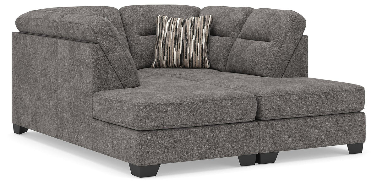 Olten 2-Piece Super Chaise Chenille