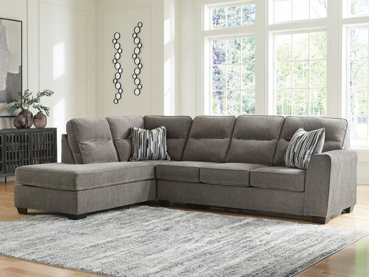 Olten 2-Piece Sectional with Chaise Chenille