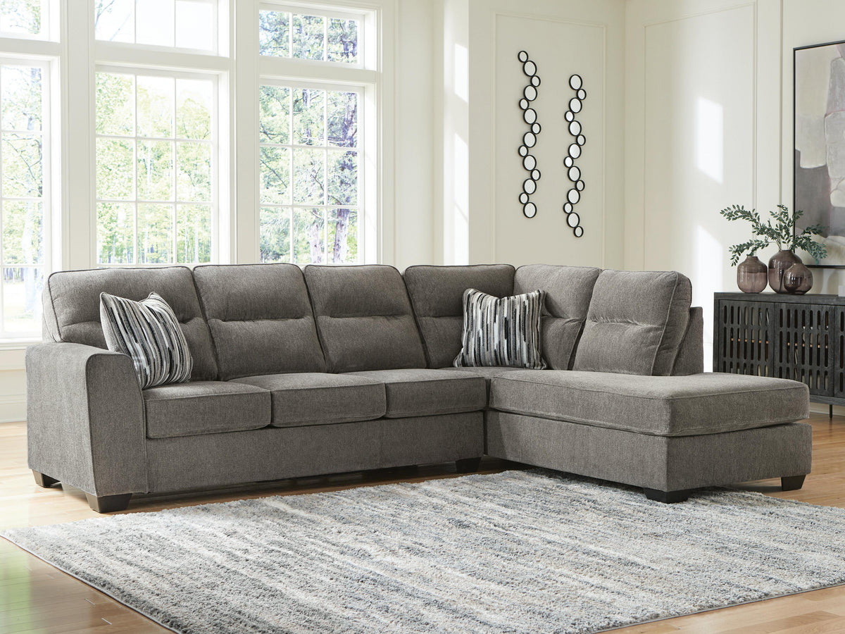 Olten 2-Piece Sectional with Chaise Chenille