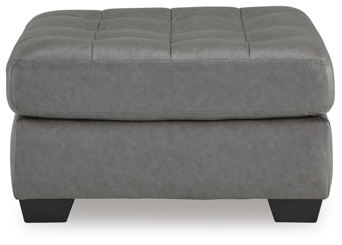 Clairette Court Oversized Accent Ottoman Chenille