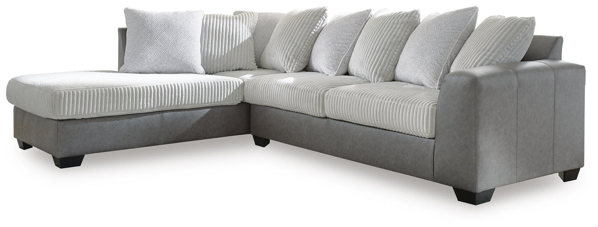 Clairette Court 2-Piece Sectional with Chaise Chenille