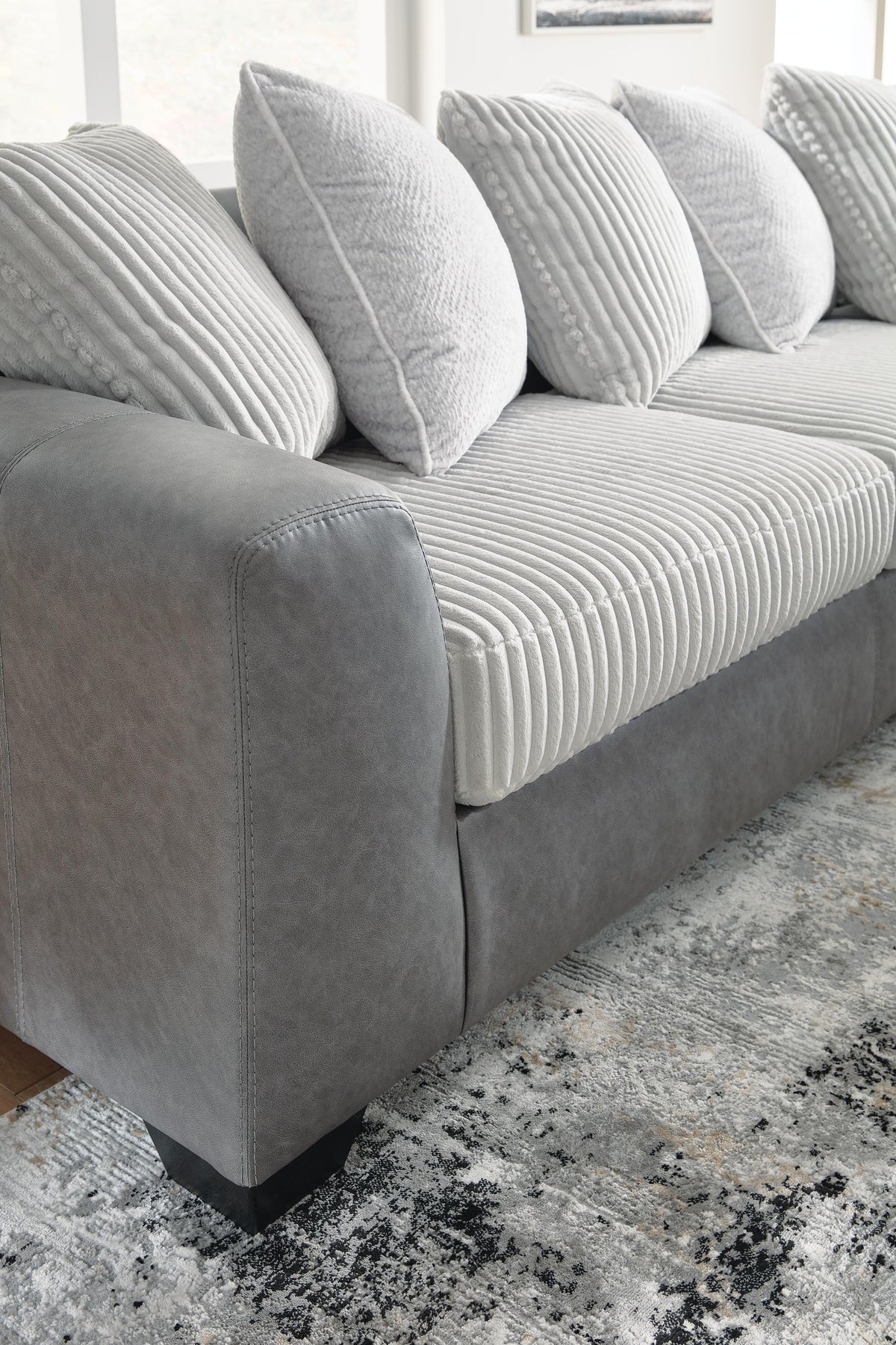 Clairette Court 2-Piece Sectional with Chaise Chenille