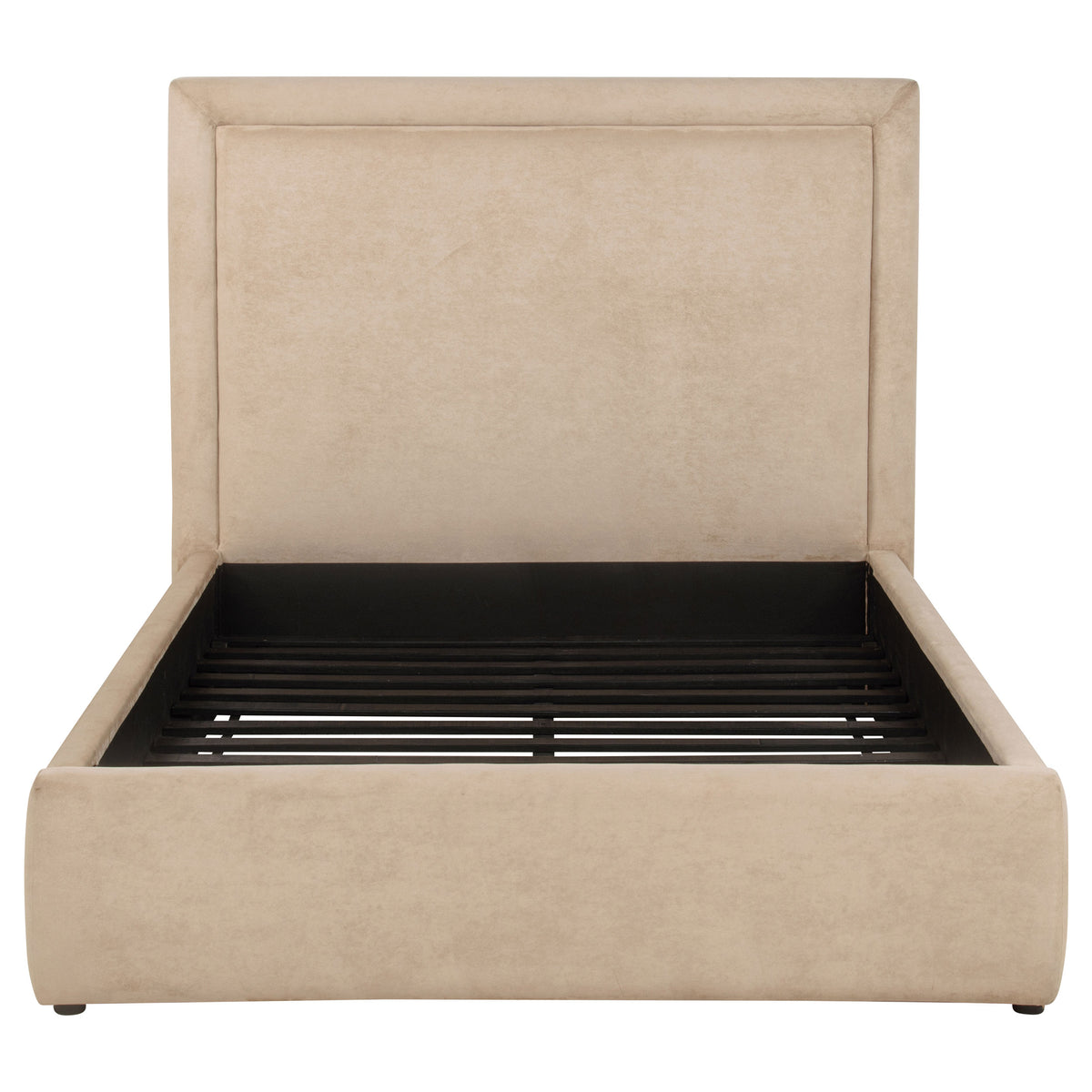Lawson 54-inch Upholstered Platform Bed - Full, Light Saddle