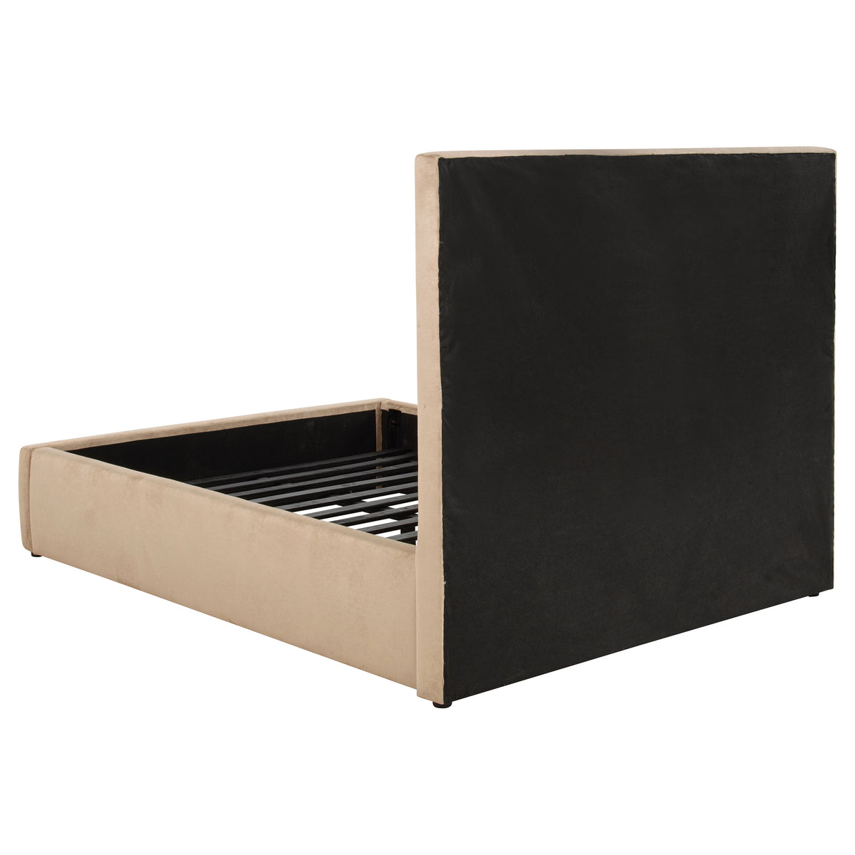 Lawson 54-inch Upholstered Platform Bed - Full, Light Saddle
