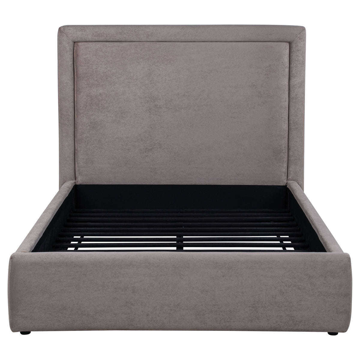 Lawson 54-inch Upholstered Platform Bed - Full, Mushroom