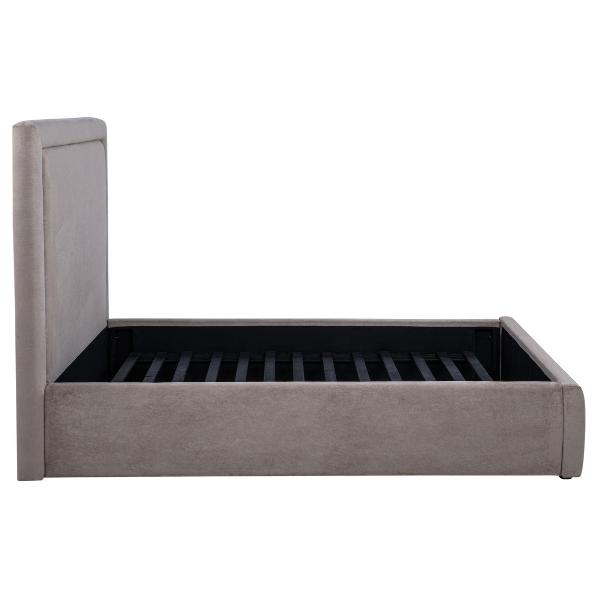 Lawson 54-inch Upholstered Platform Bed - Full, Mushroom