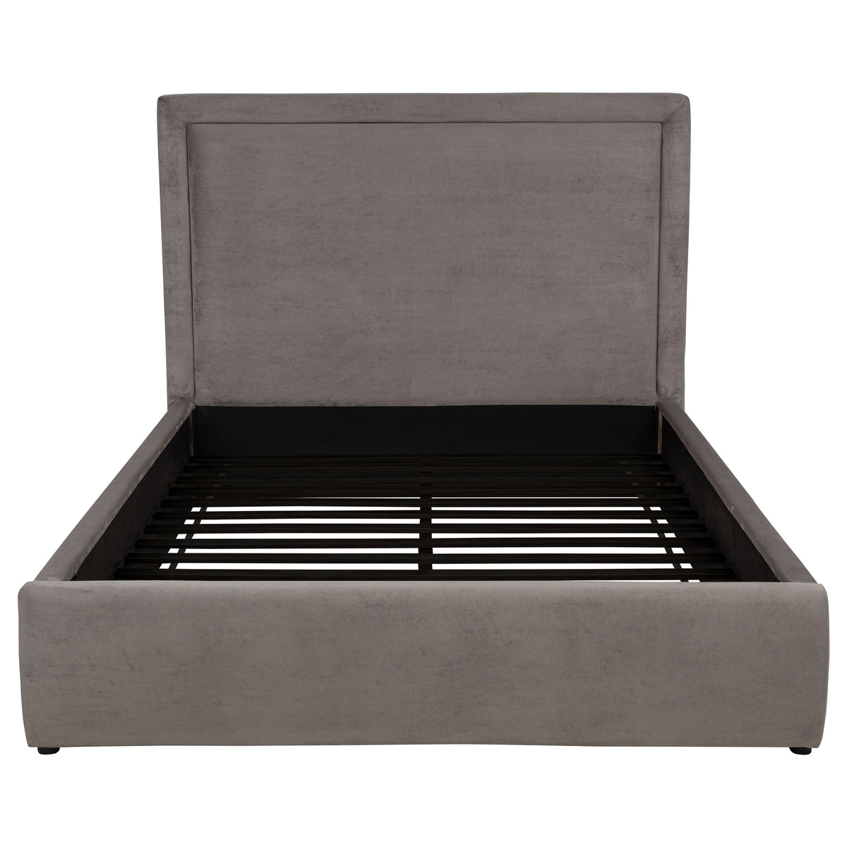 Lawson 54-inch Upholstered Platform Bed - Queen, Mushroom