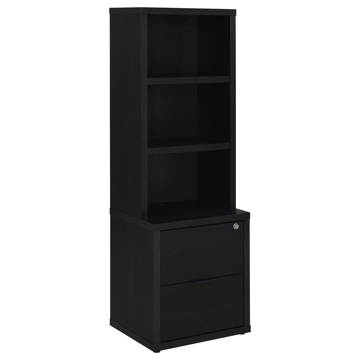 Westpark 3-piece Bedroom Set Bookcase Headboard - Full, Black