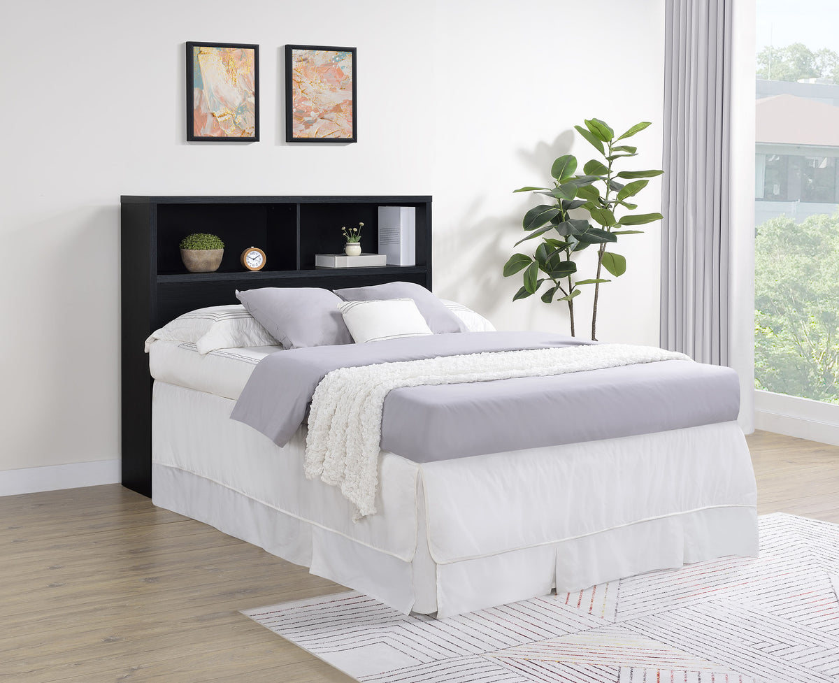 Westpark 49-inch Bookcase Headboard - Full, Black