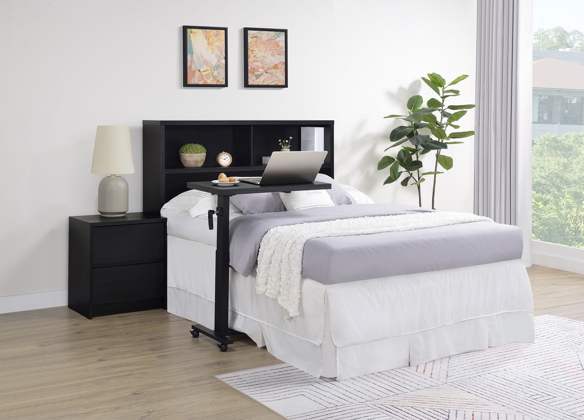 Westpark 49-inch Bookcase Headboard - Full, Black