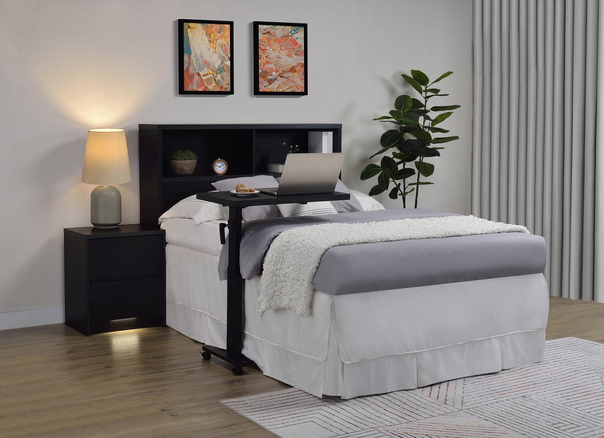 Westpark 49-inch Bookcase Headboard - Full, Black
