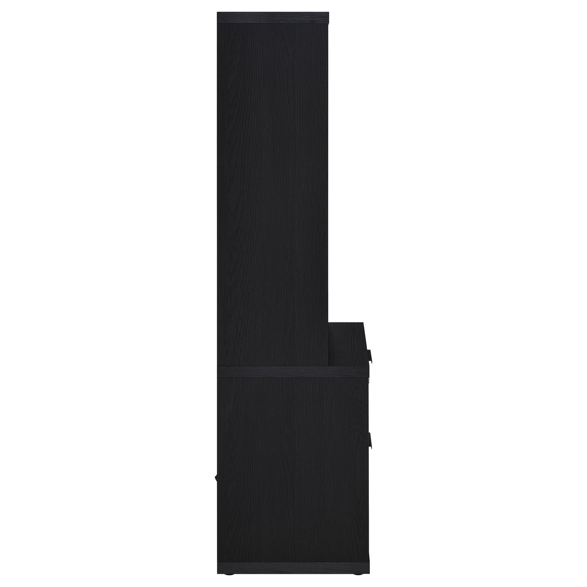 Westpark 3-piece Bedroom Set Bookcase Headboard - Queen, Black