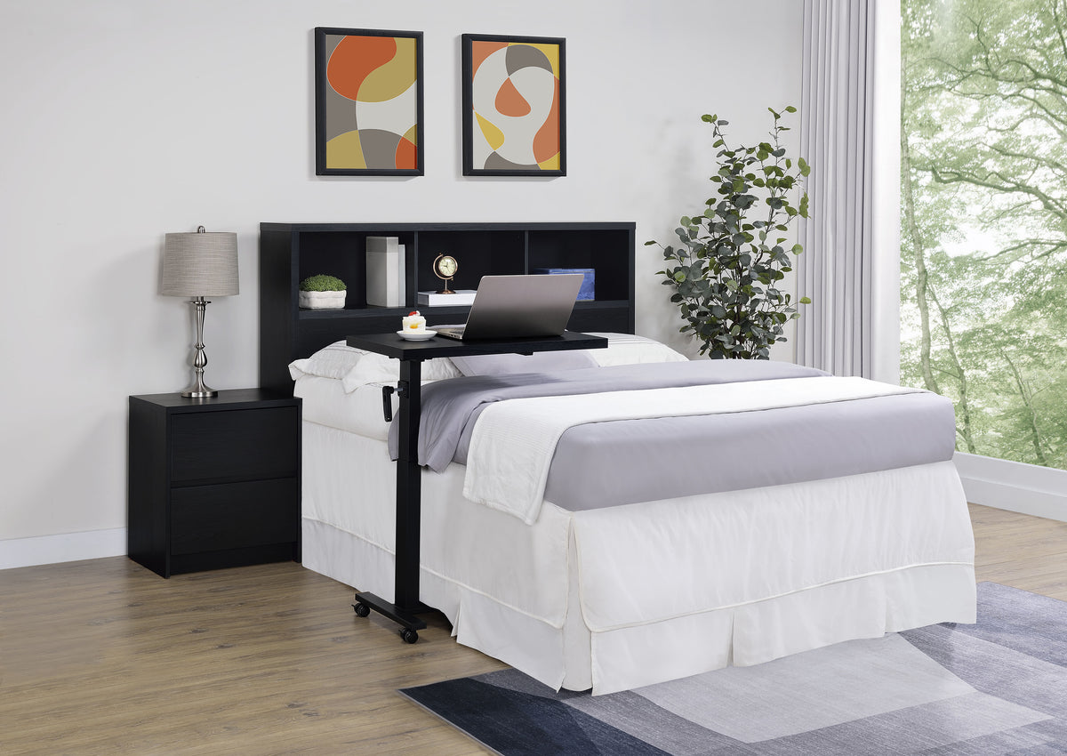 Westpark 49-inch Bookcase Headboard - Queen, Black
