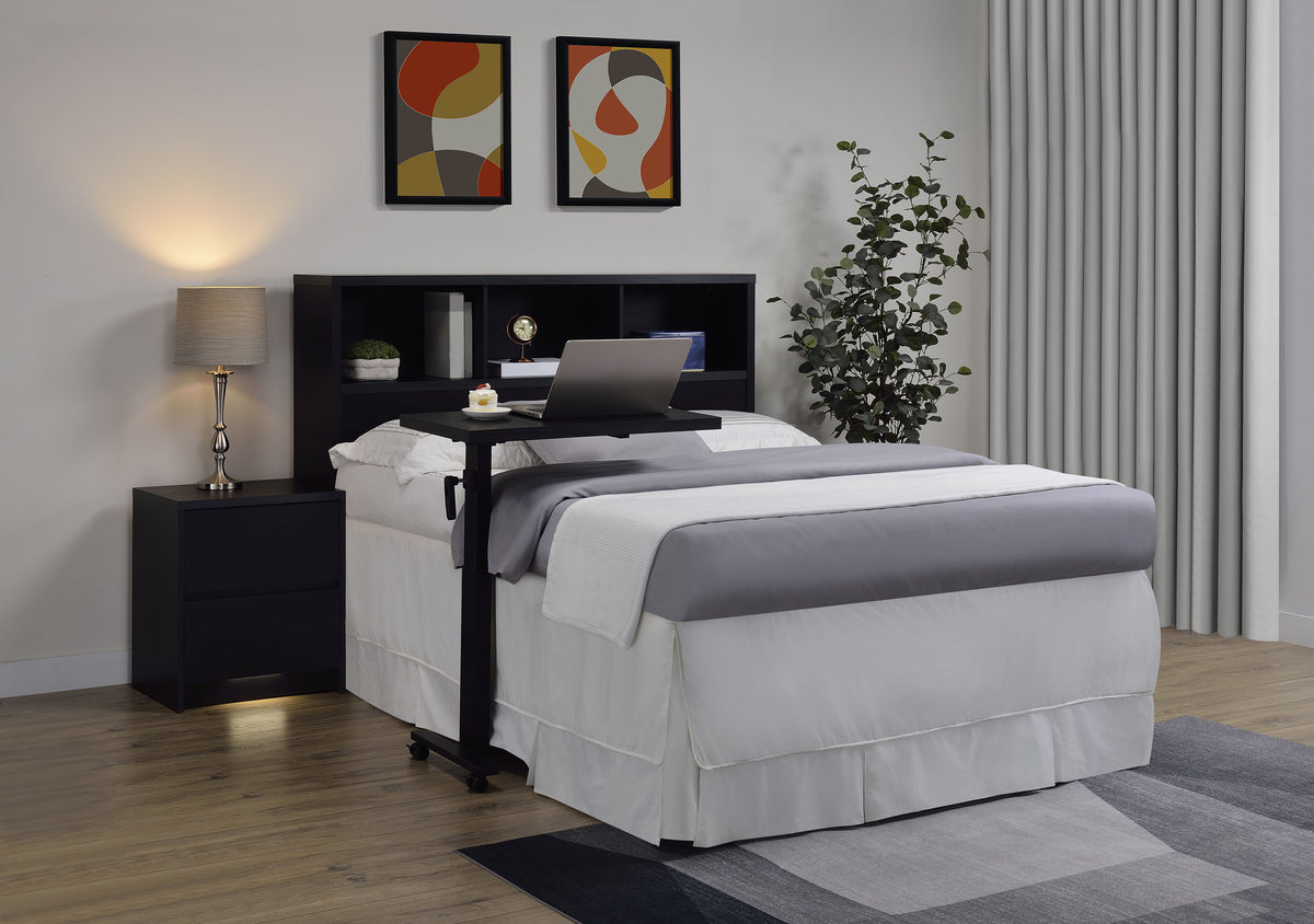 Westpark 49-inch Bookcase Headboard - Queen, Black