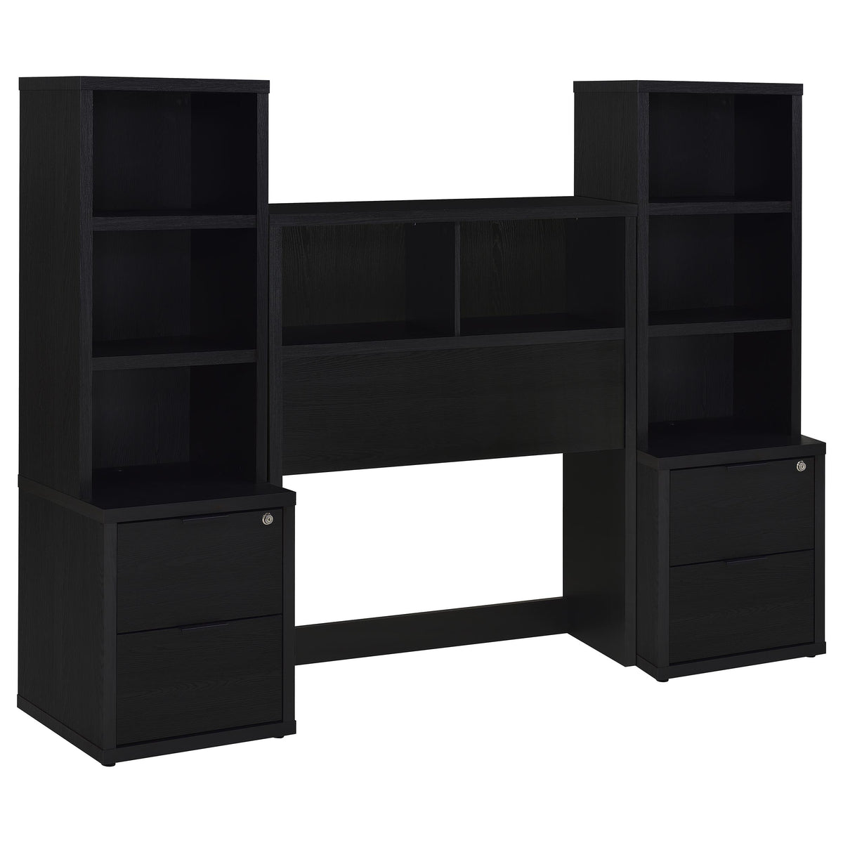 Westpark 3-piece Bedroom Set Bookcase Headboard - Twin, Black