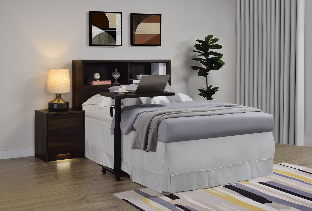 Westpark 49-inch Bookcase Headboard - Full, Dark Pine