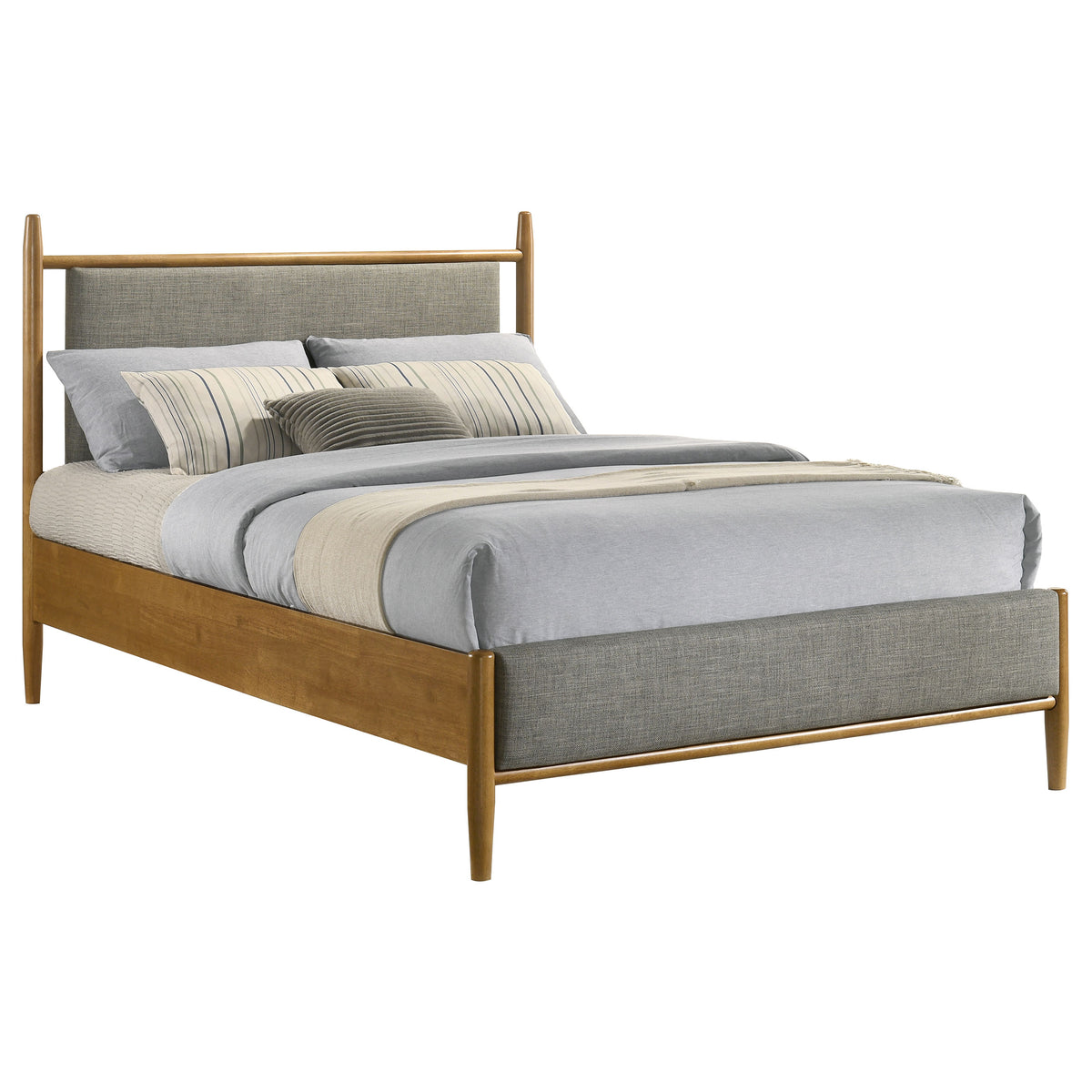 Mason 46-inch Panel Platform Bed Light Brown - Full
