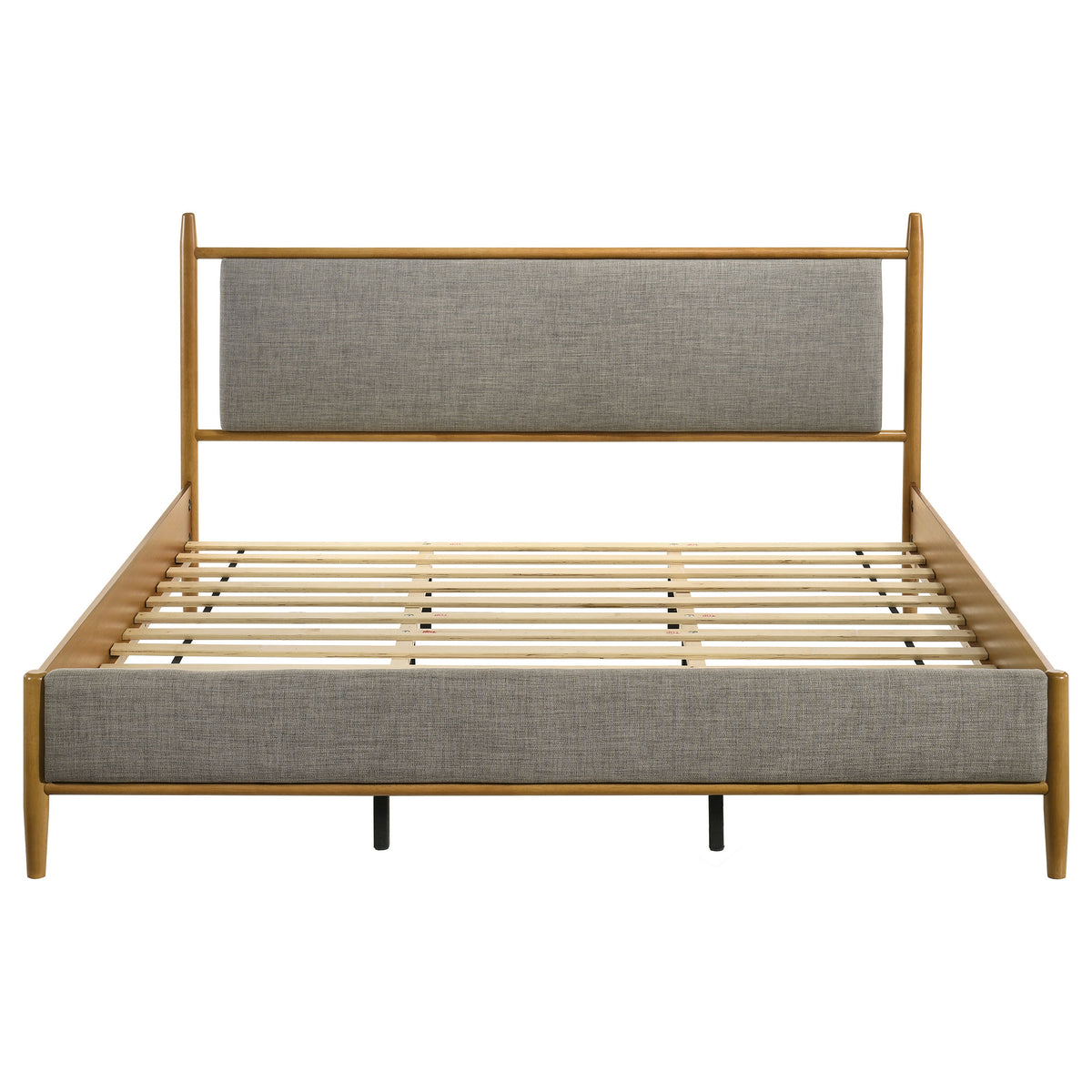 Mason 46-inch Panel Platform Bed Light Brown - Eastern King