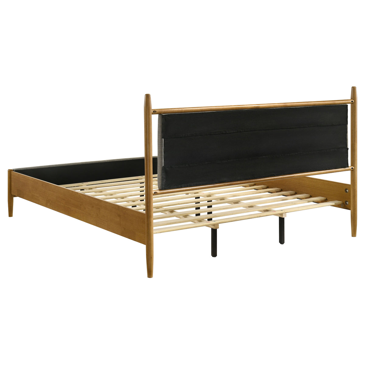 Mason 46-inch Panel Platform Bed Light Brown - Eastern King