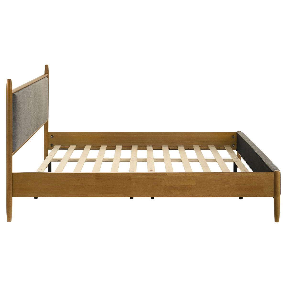Mason 46-inch Panel Platform Bed Light Brown - Eastern King
