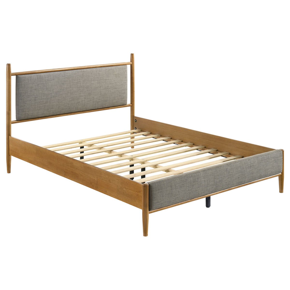 Mason 46-inch Panel Platform Bed Light Brown - Queen