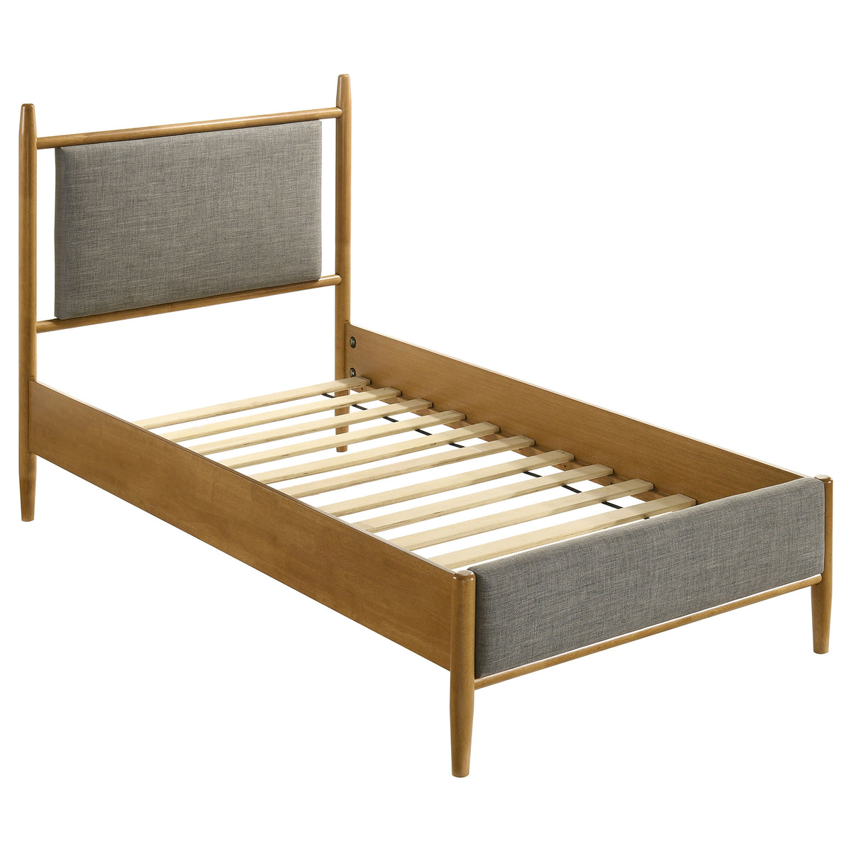 Mason 46-inch Panel Platform Bed Light Brown - Twin