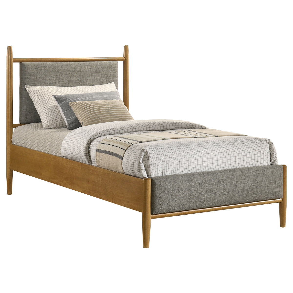 Mason 46-inch Panel Platform Bed Light Brown - Twin
